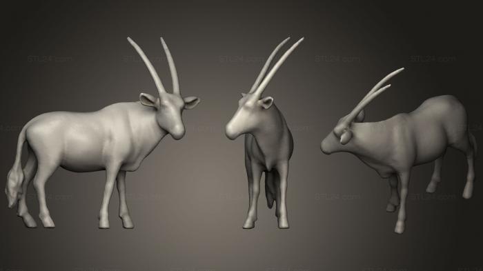 Статуэтки животных (Африканское животное, STKJ_1828) 3D модель для ЧПУ станка